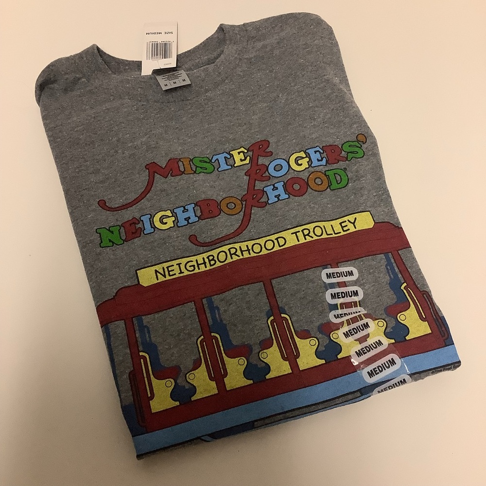Mister Rogers' Neighbourhood Grey T-Shirt Women's Medium